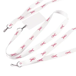 Awareness Ribbon Badge Holder Lanyards - 12 Pc.