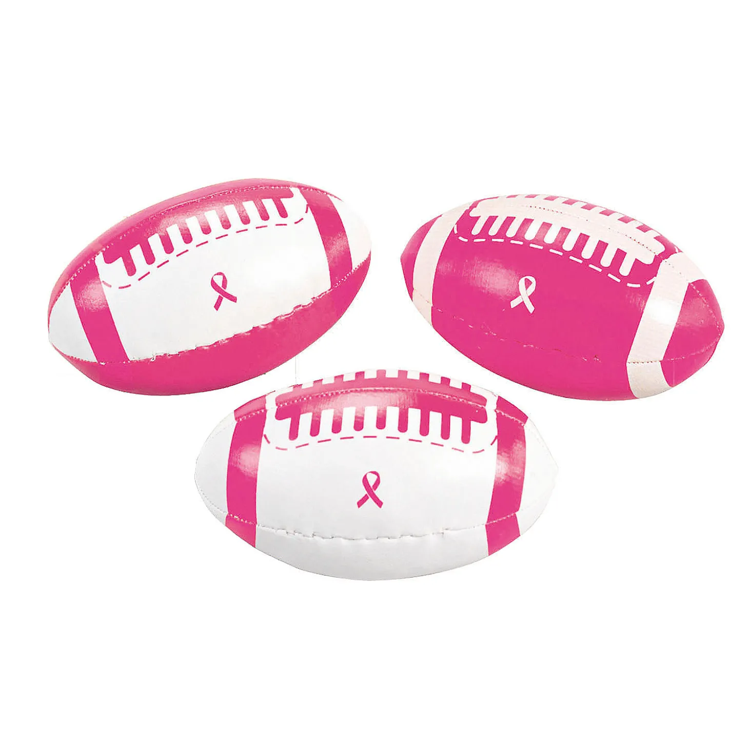 Awareness Ribbon Footballs - 12 Pc.