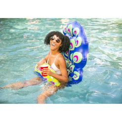 Bigmouth Peacock Saddle Seat Pool Float