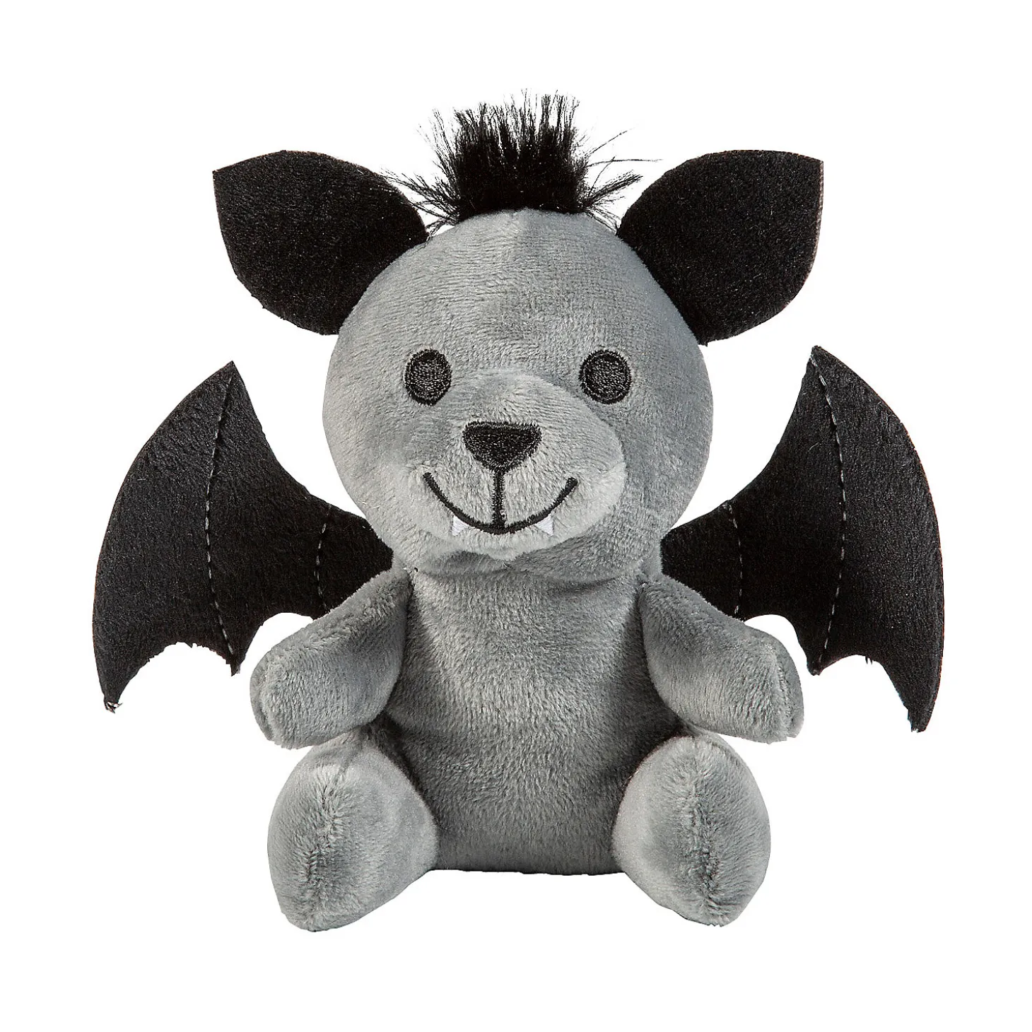 Black & Gray Bat Stuffed Bear - 12 Pc.