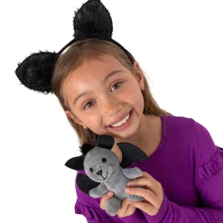 Black & Gray Bat Stuffed Bear - 12 Pc.