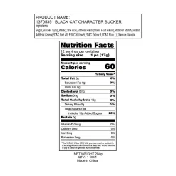 Black Cat Character Lollipops - 12 Pc.