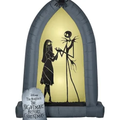 Blow Up Inflatable Nightmare Before Christmas Jack & Sally Arch Outdoor Yard Decoration