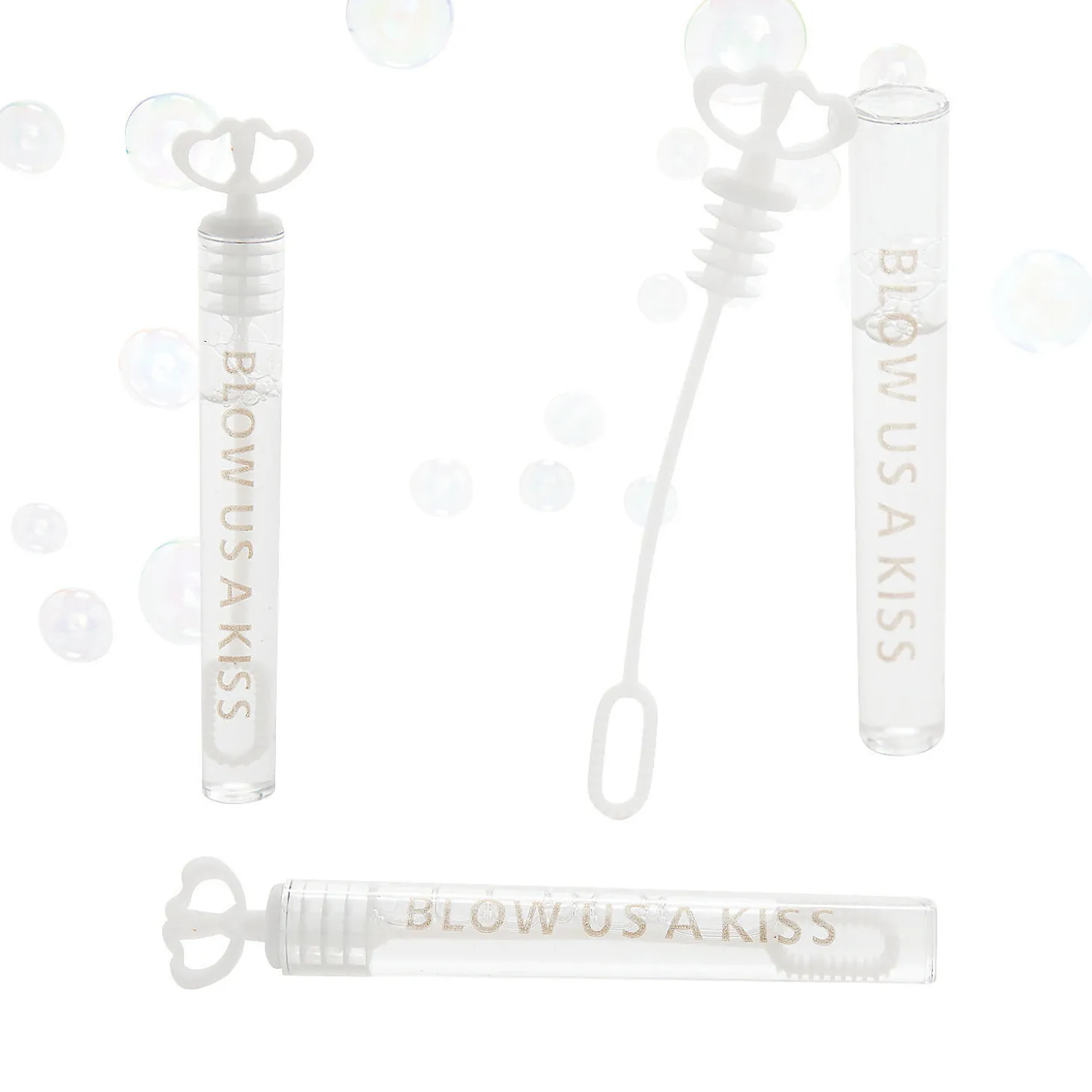Blow Us A Kiss Bubble Tubes - 24 Pc.