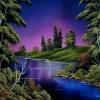 Bob Ross Blue River Nature Puzzle 1000 Piece Jigsaw Puzzle