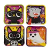 Boo Crew Halloween Party Square Paper Dinner Plates - 8 Ct.