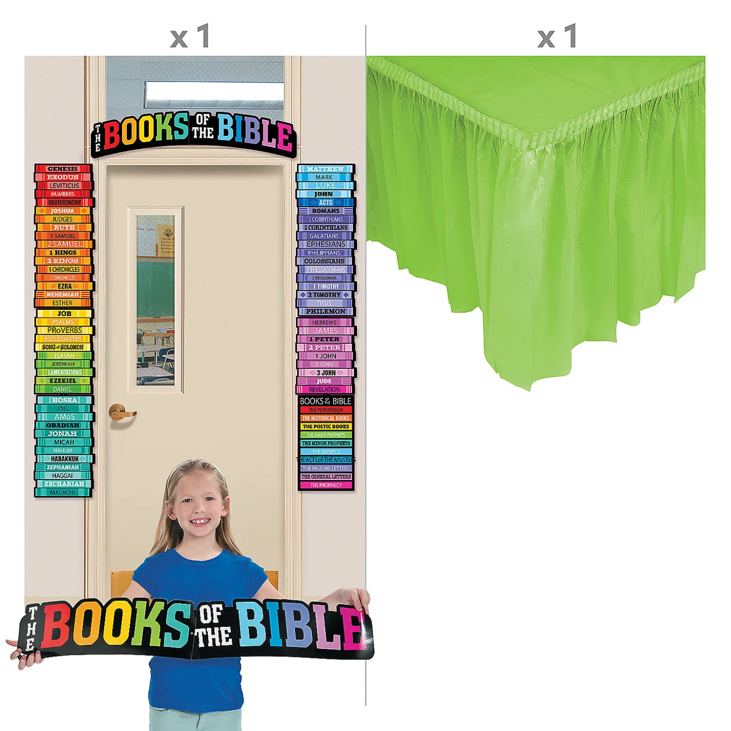 Books Of The Bible Trunk-Or-Treat Decorating Kit - 2 Pc.