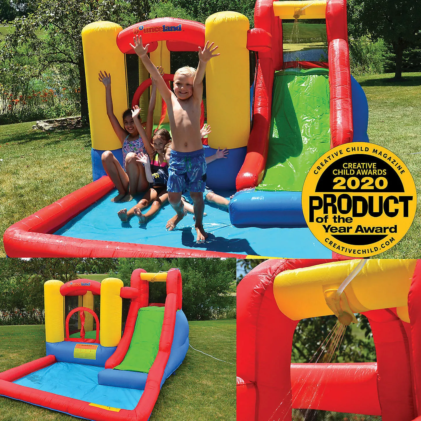Bounceland Jump & Splash Adventure Bounce House With Slide