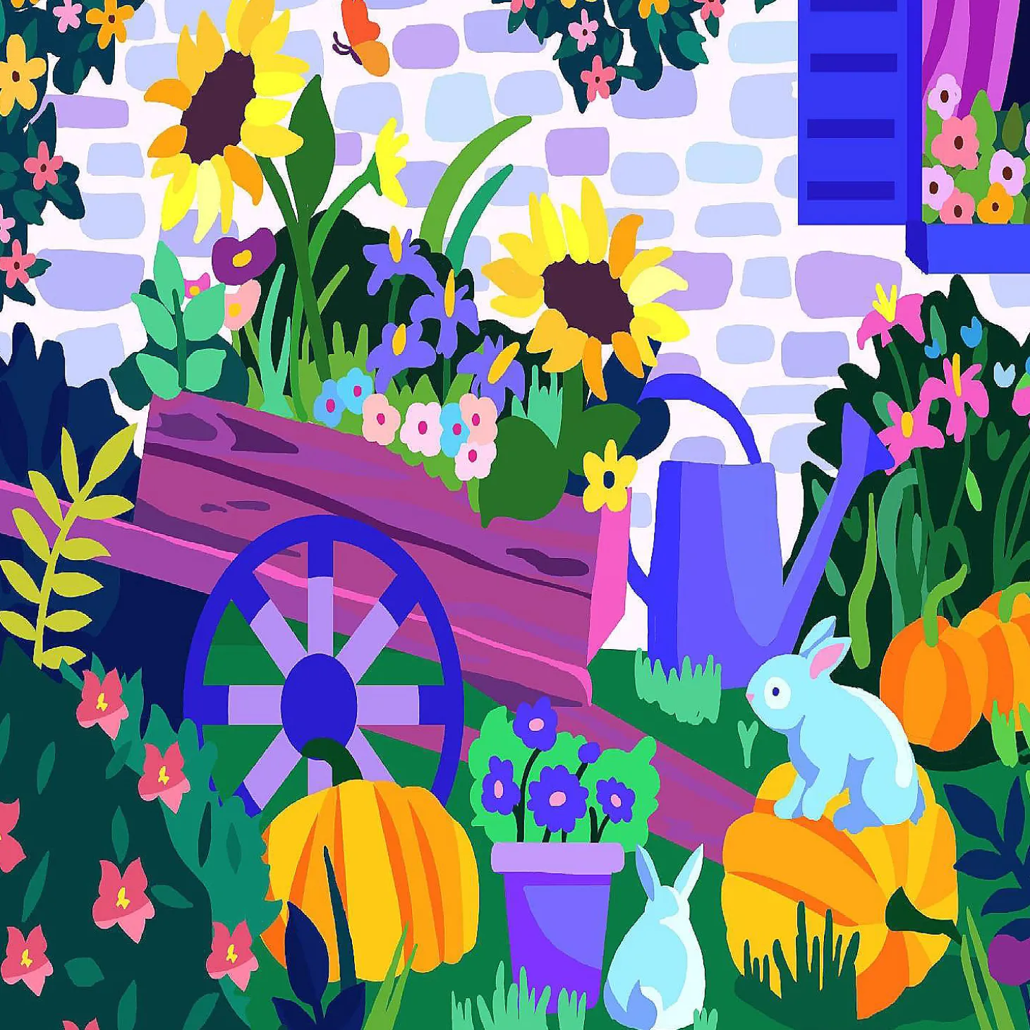 Brain Tree-Backyard 500 Piece Jigsaw Puzzles For Adults19.5"Lx14.5"W