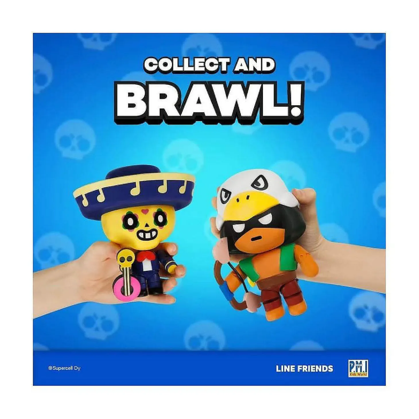 Brawl Stars Bo & Poco Guitar Bow Line Friends Fighter Brawler Figure Set Pmi International