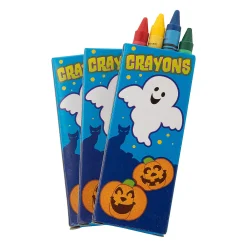 Bulk 48 Boxes Halloween Crayons - 4 Colors Per Box