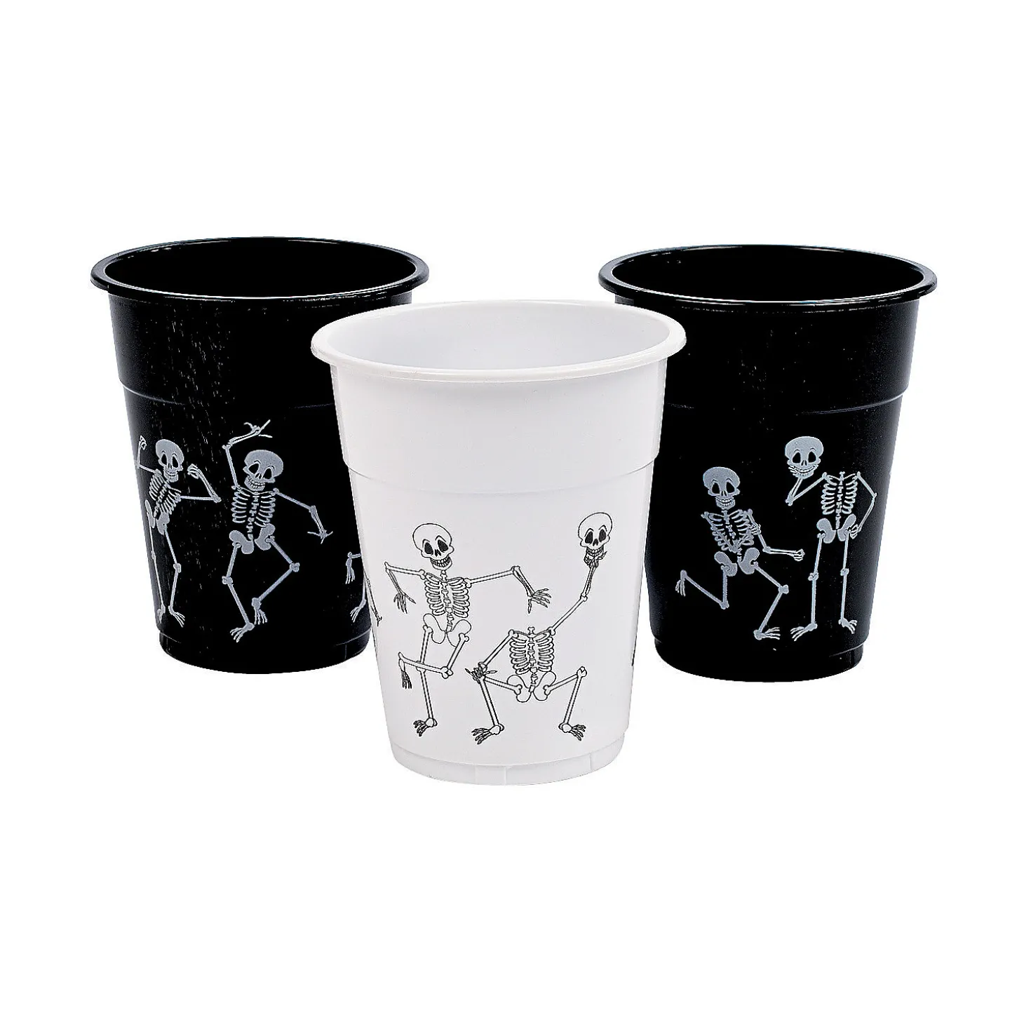 Bulk 50 Ct. Silly Dancing Skeleton Plastic Cups