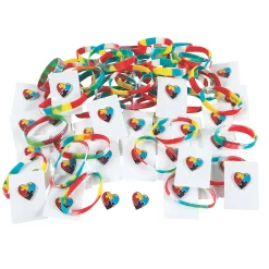 Bulk 96 Pc. Autism Awareness Bracelets & Pins