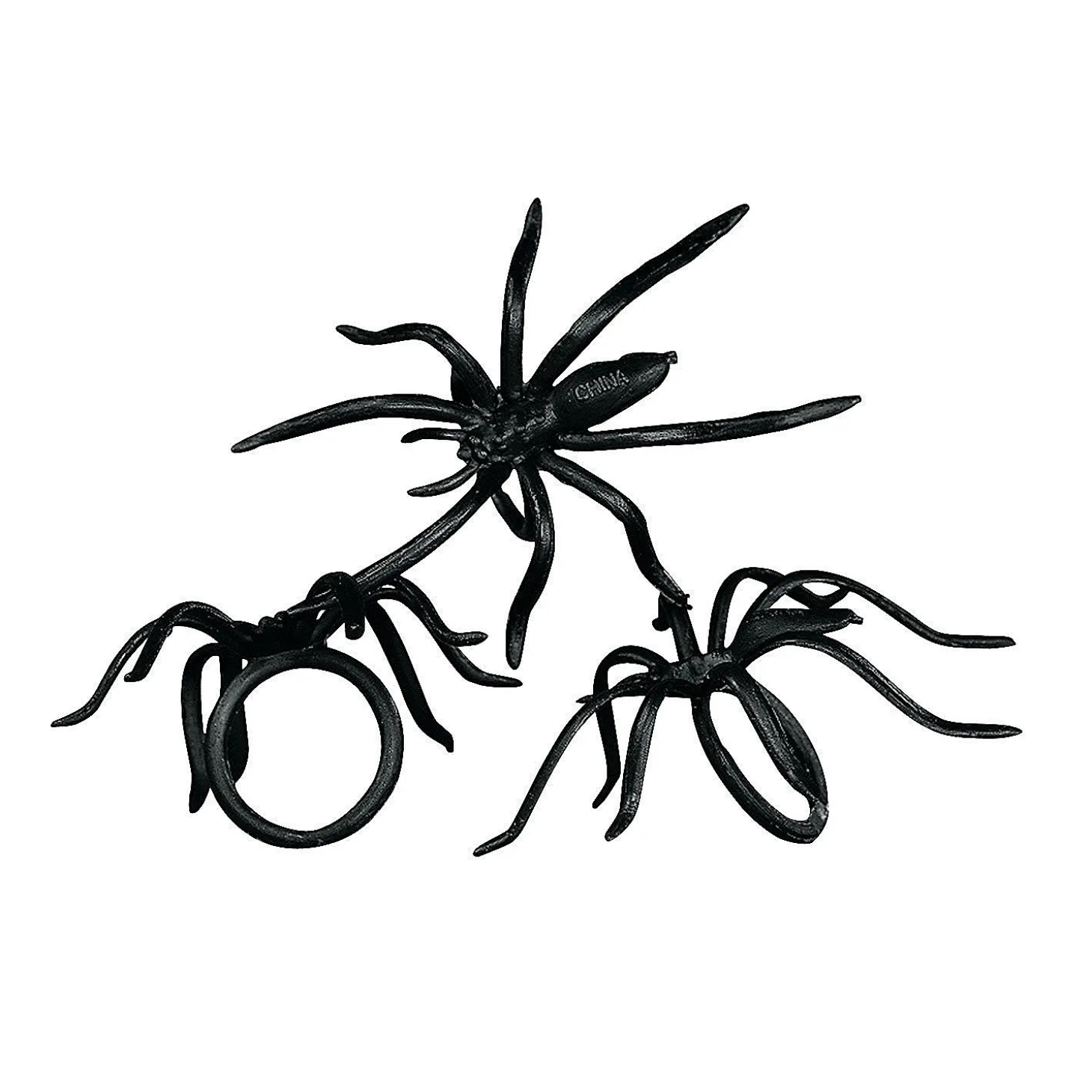 Bulk 144 Pc. Black Spider Rings