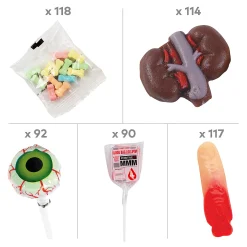 Bulk 531 Pc. Body Parts Halloween Candy Assortment