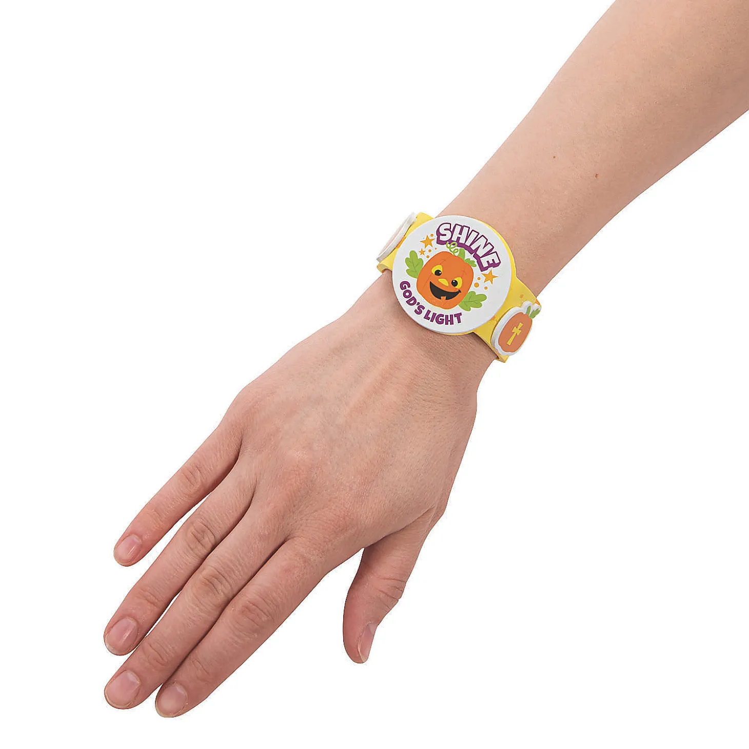 Bulk 50 Pc. Christian Pumpkin Bracelet Craft Kit