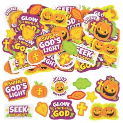 Bulk 72 Pc. Christian Pumpkin Self-Adhesive Shapes