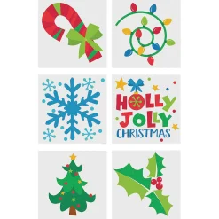 Bulk 72 Pc. Christmas Glitter Temporary Tattoos - 72 Pc.