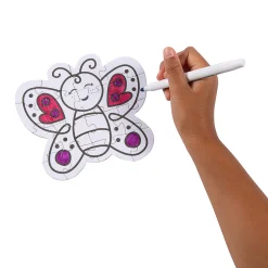 Bulk 50 Pc. Color Your Own Butterfly Jigsaw Puzzles