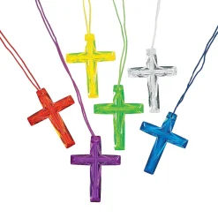 Bulk 144 Pc. Crystal Cross Necklace Assortment