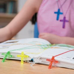 Bulk 48 Pc. Crystal Cross Necklaces