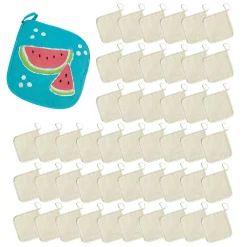 Bulk 48 Pc. Diy Canvas Pot Holders