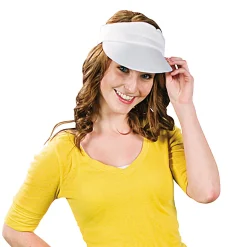 Bulk 48 Pc. Diy White Cotton Visors