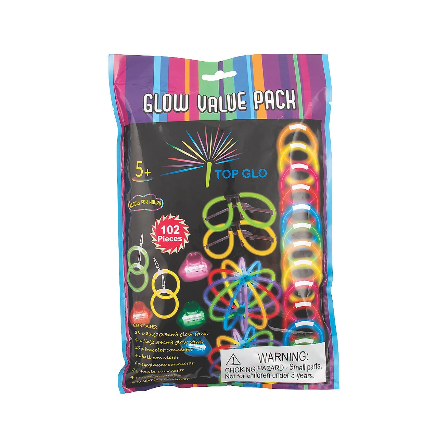 Bulk 102 Pc. Glow Accessories Value Pack