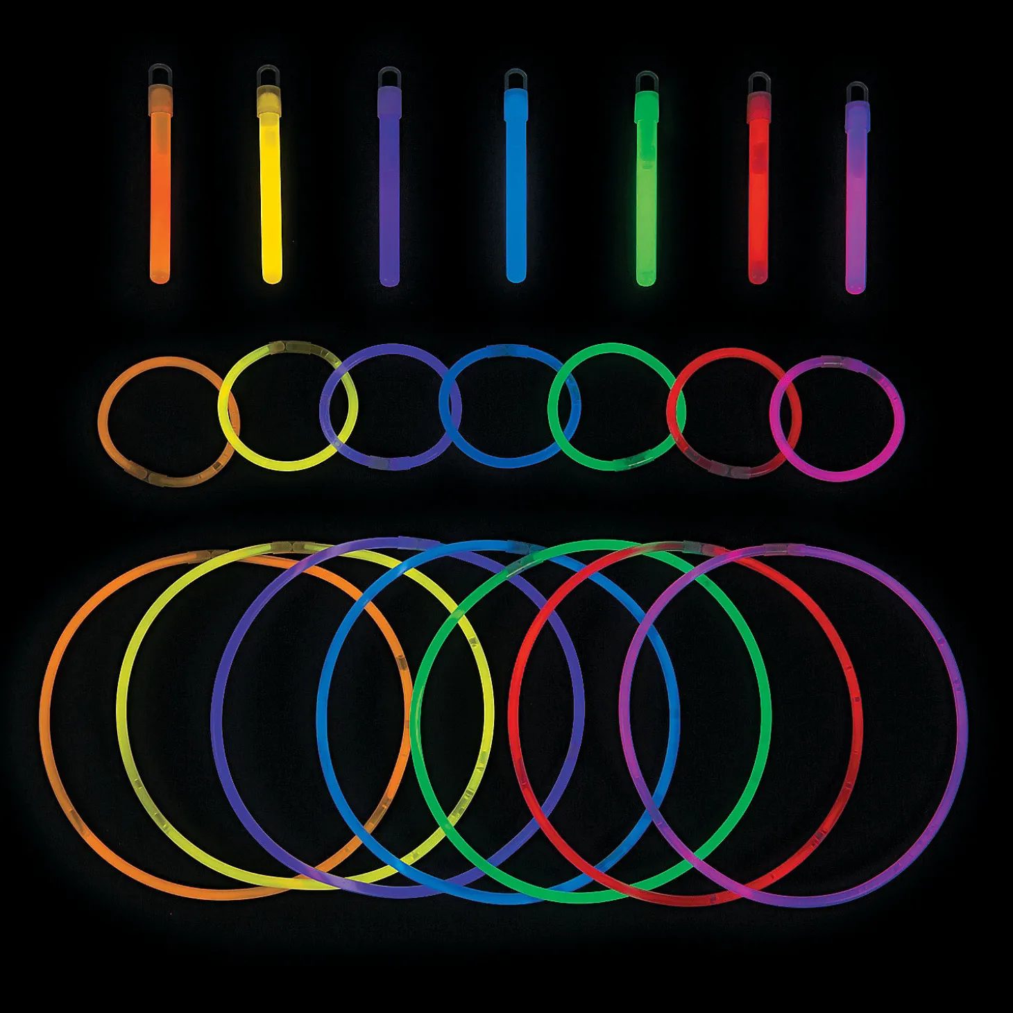 Bulk 75 Pc. Glow Stick, Bracelet & Necklace Assortment