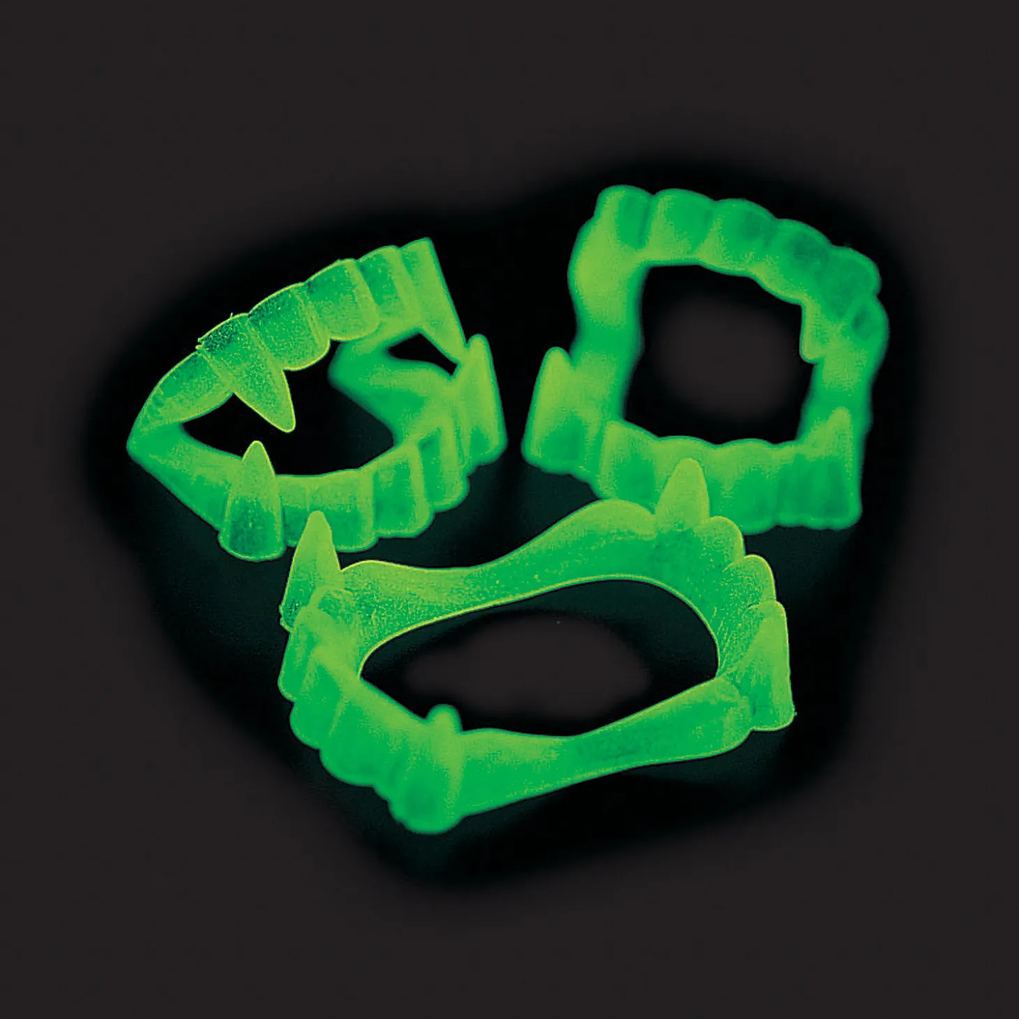 Bulk 72 Pc. Glow-In-The-Dark Bpa-Free Plastic Vampire Fangs
