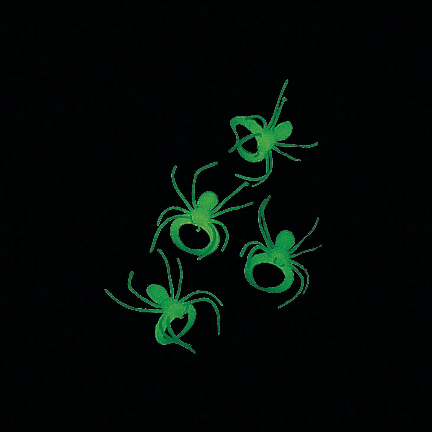 Bulk 144 Pc. Glow-In-The-Dark Plastic Spider Rings