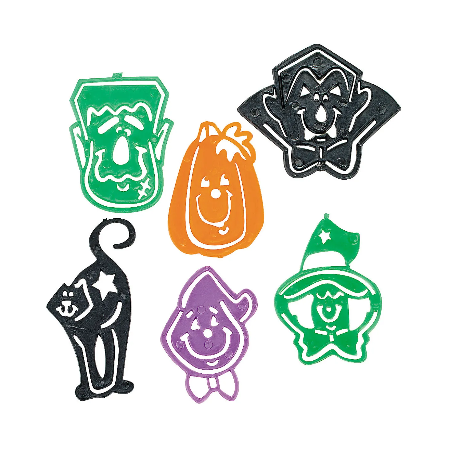 Bulk 144 Pc. Halloween Character Stencil Bookmarks