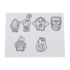 Bulk 144 Pc. Halloween Character Stencil Bookmarks