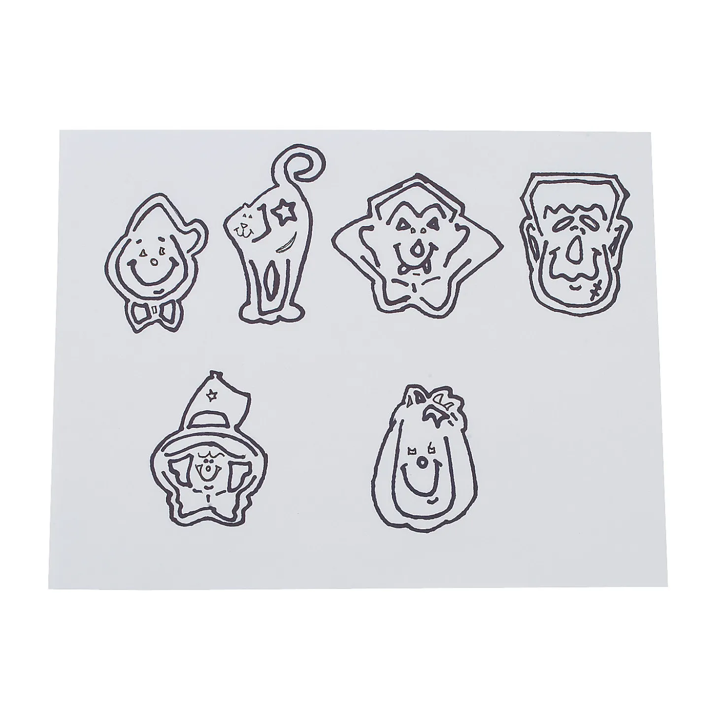 Bulk 144 Pc. Halloween Character Stencil Bookmarks