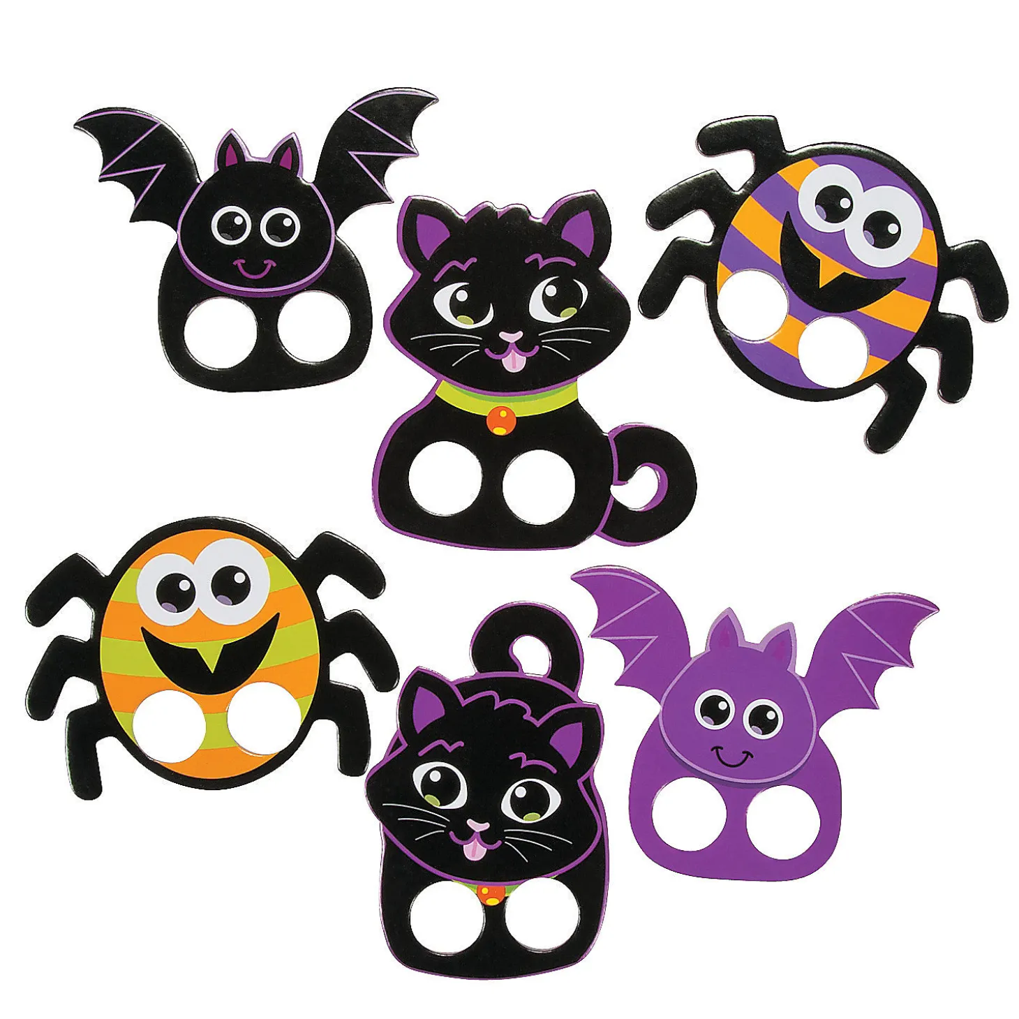 Bulk 72 Pc. Halloween Characters Finger Puppets
