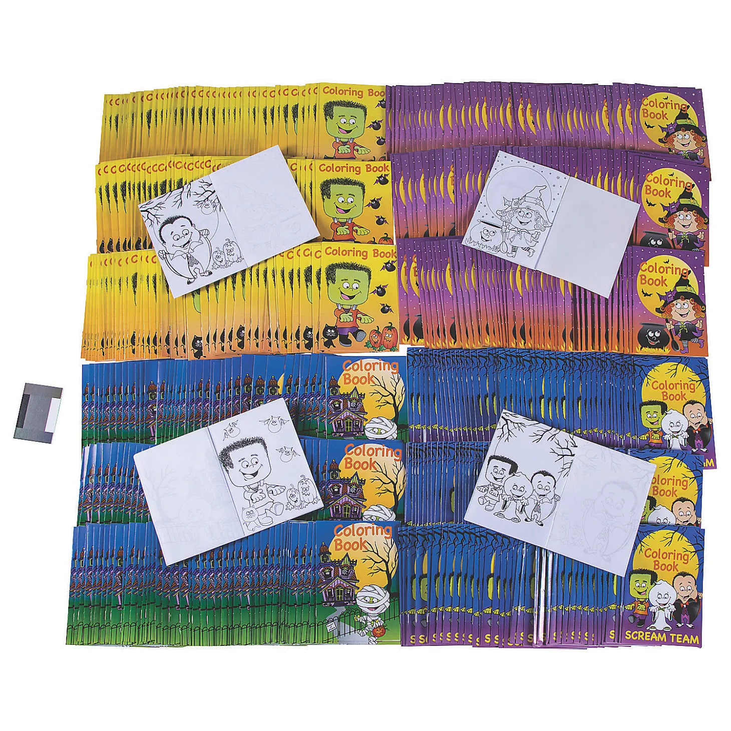 Bulk 504 Pc. Halloween Characters Coloring Books