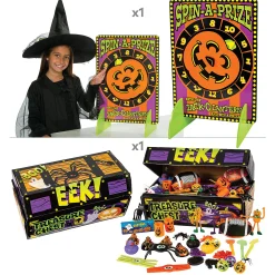 Bulk 101 Pc. Halloween Game Wheel & Prize Kit