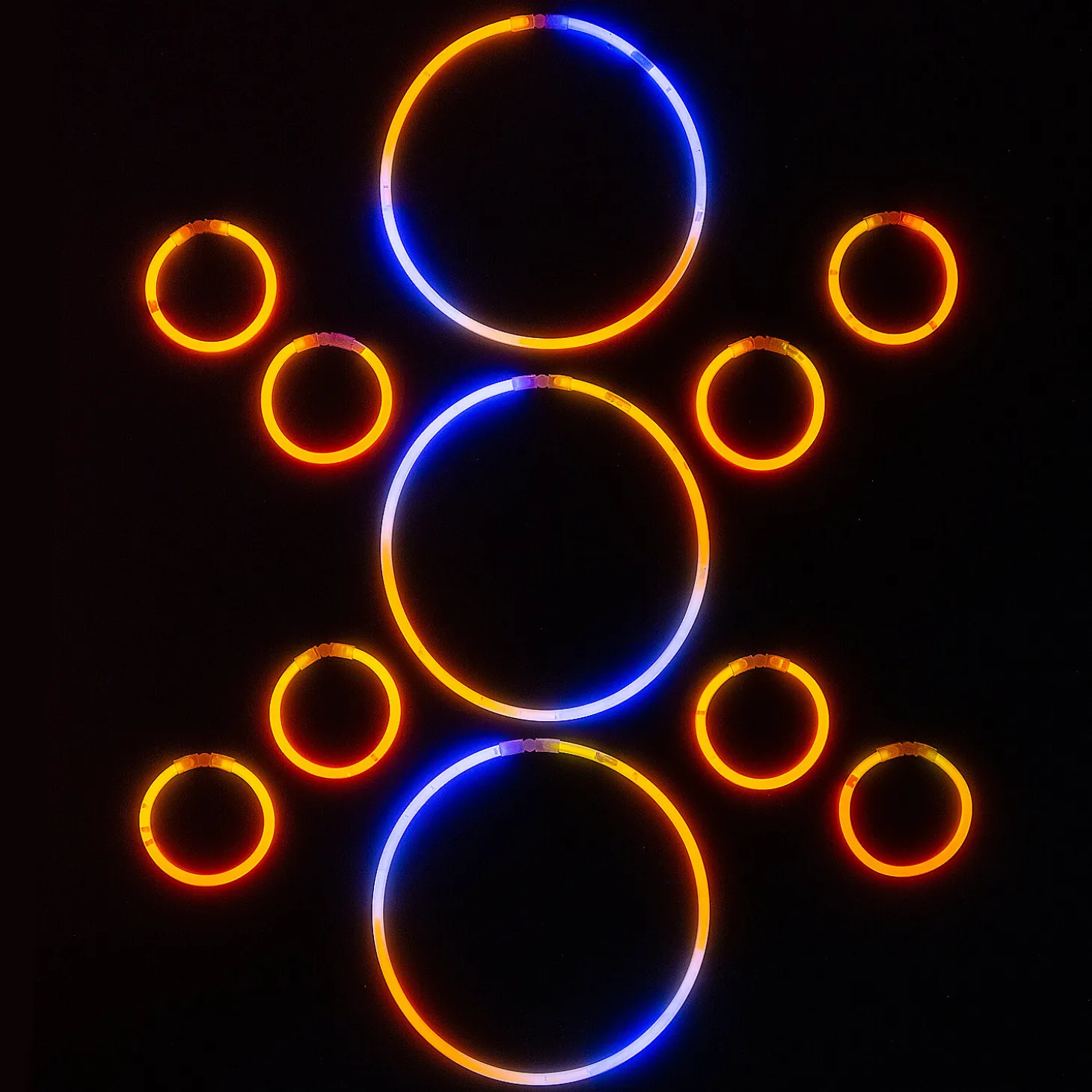 Bulk 100 Pc. Halloween Glow Bracelet & Necklace Assortment