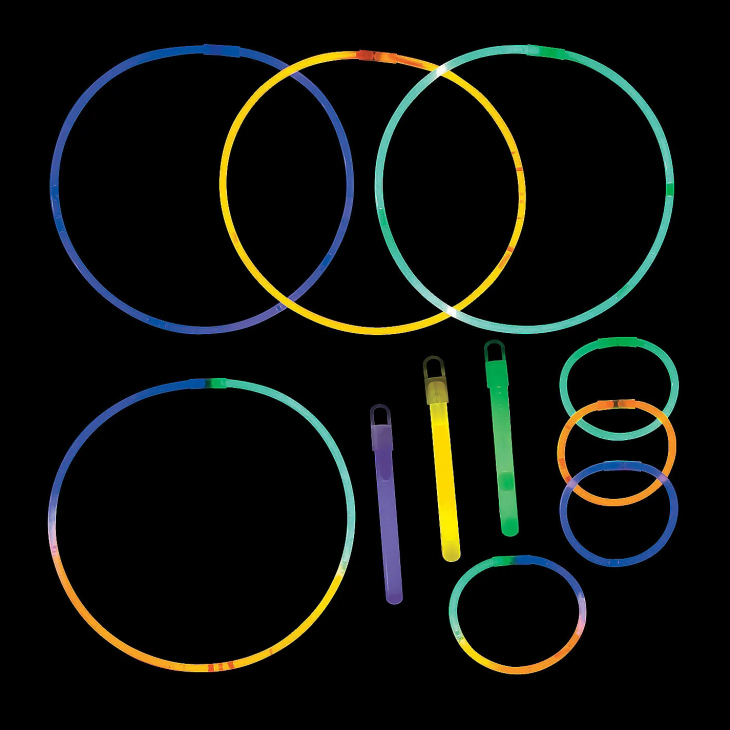 Bulk 500 Pc. Halloween Glow Stick, Bracelet & Necklace Assortment