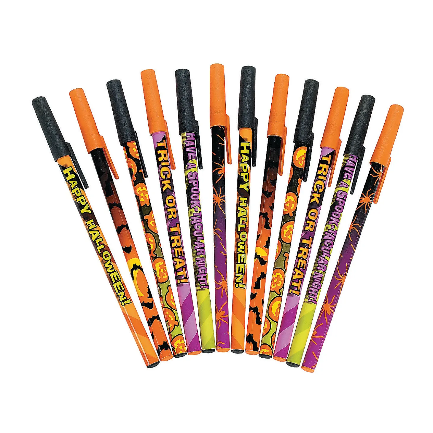 Bulk 72 Pc. Halloween Print Stick Pen Assortment
