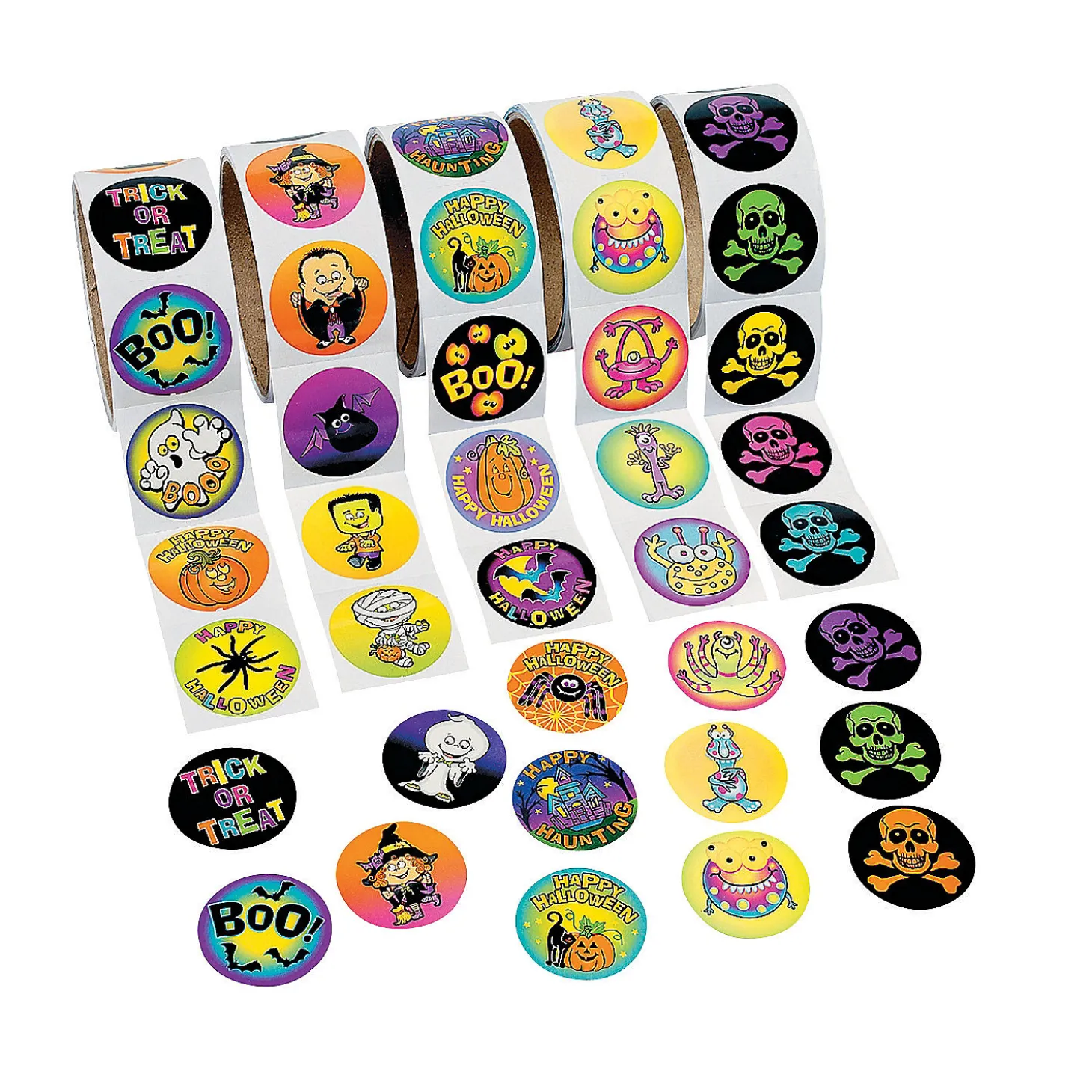 Bulk 500 Pc. Halloween Roll Sticker Assortment