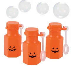 Bulk 48 Pc. Jack-O'-Lantern Mini Bubble Bottles