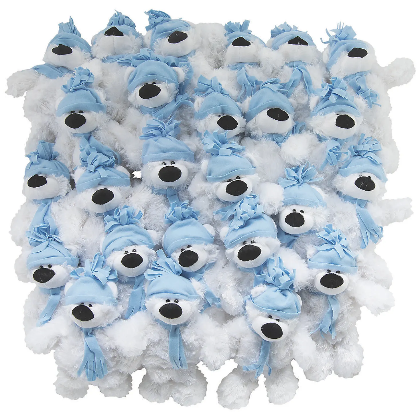 Bulk 50 Pc. Large Holiday Stuffed Polar Bears