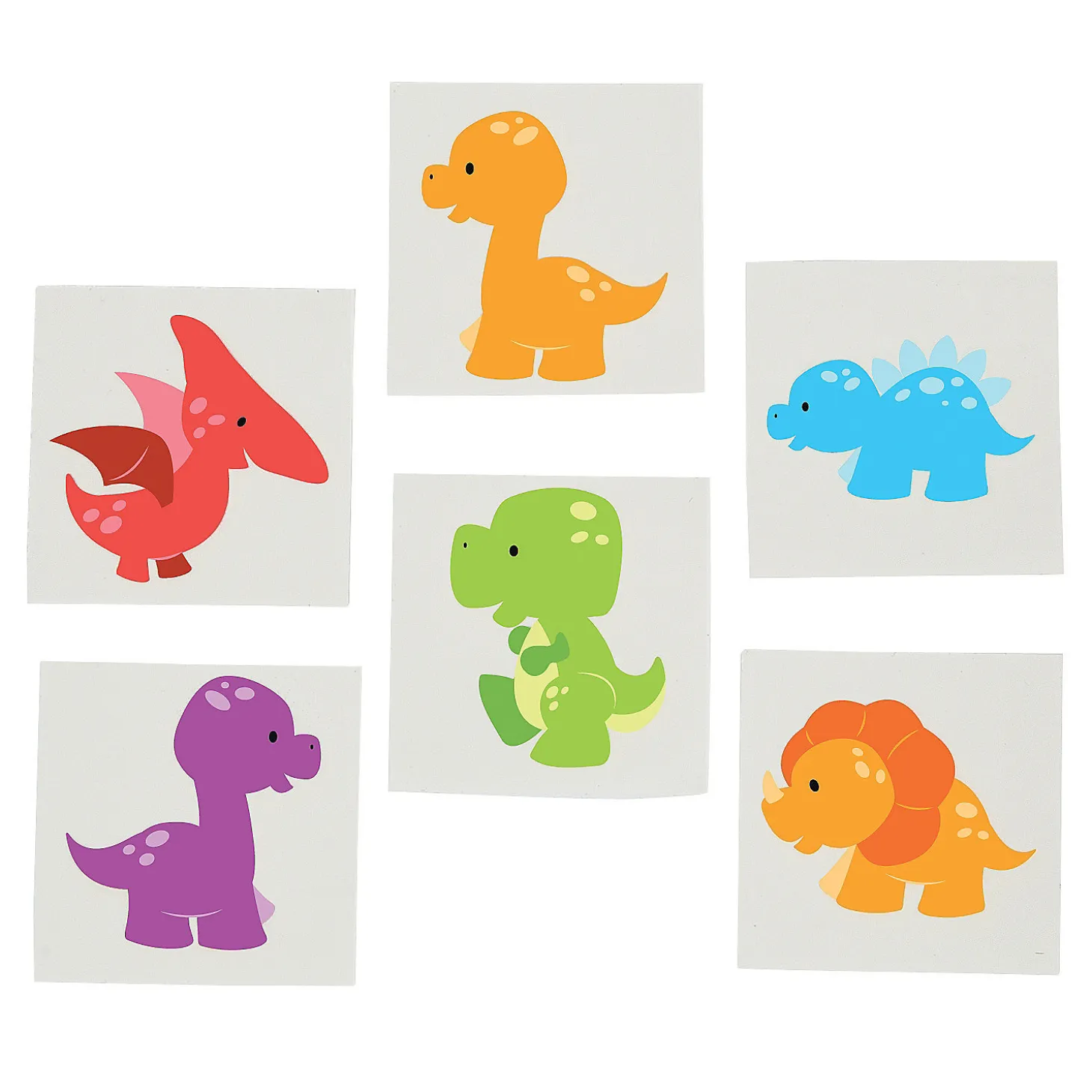 Bulk 72 Pc. Little Dino Tattoos - 72 Pc.