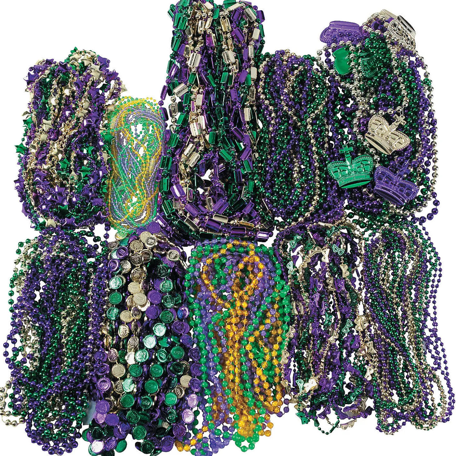 Bulk 500 Pc. Mardi Gras Bead Necklace Assortment