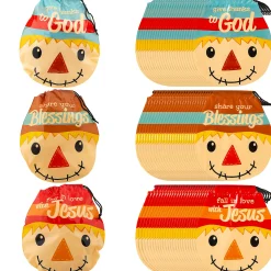 Bulk 72 Pc. Medium Religious Scarecrow Drawstring Goody Bags