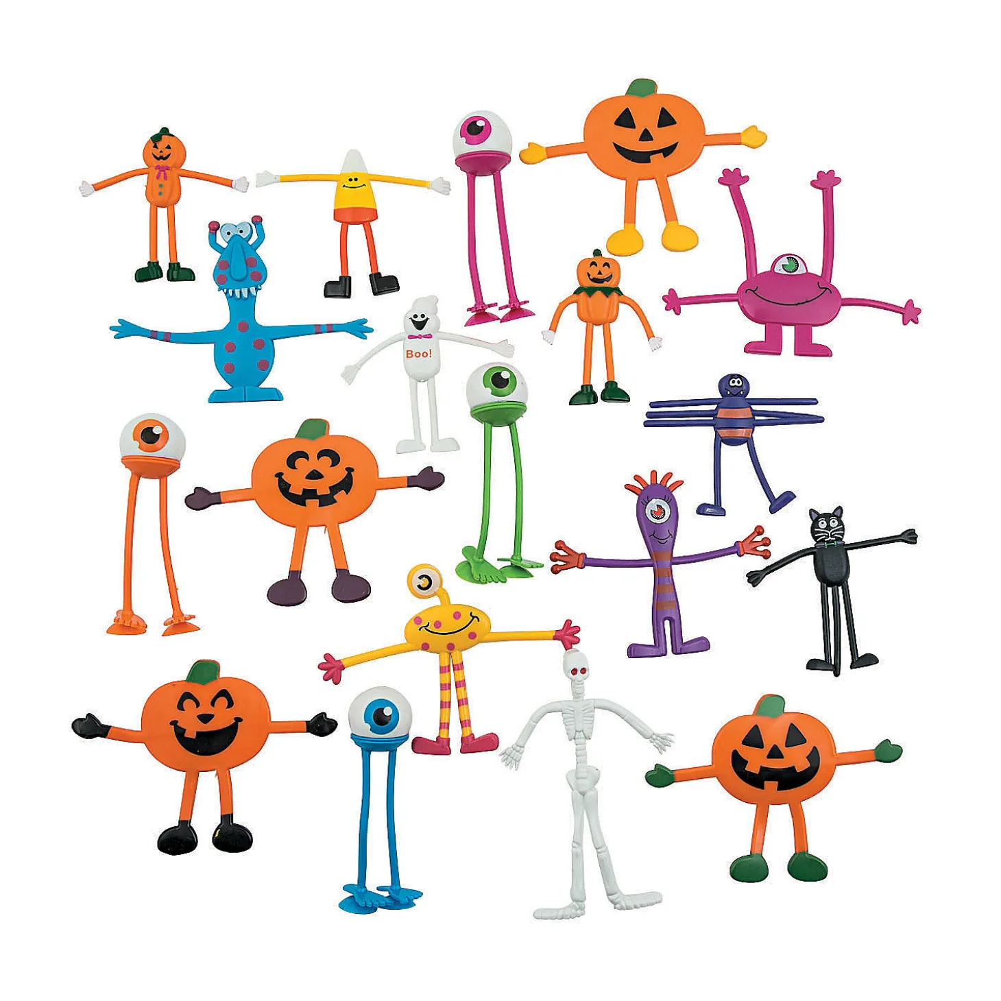 Bulk 100 Pc. Mega Halloween Bendable Assortment
