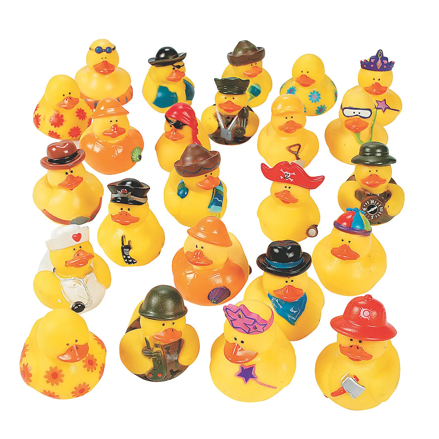 Bulk 100 Pc. Mega Rubber Ducks Assortment