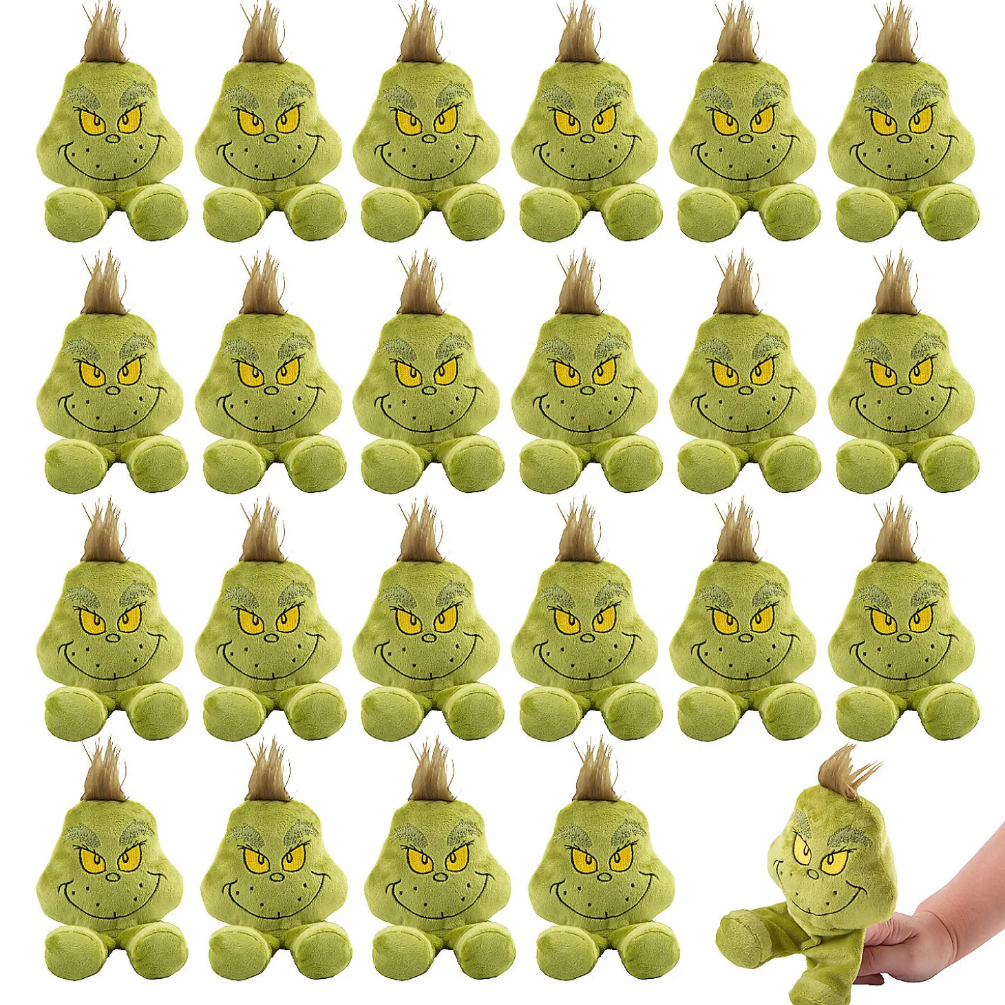 Bulk 48 Pc. Mini Stuffed Dr. Seuss™ Walking Grinch Puppets