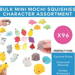 Bulk 96 Pc. Mochi Squishies Character Assortment